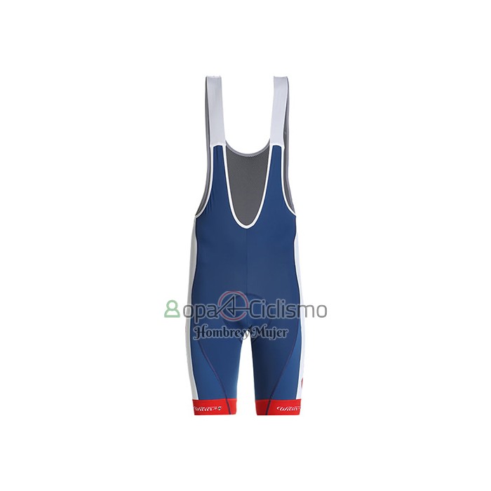 Direct Energie Ropa Ciclismo Culotte Corto 2021 Hombre Mangas Cortas Azul Rojo Blanco